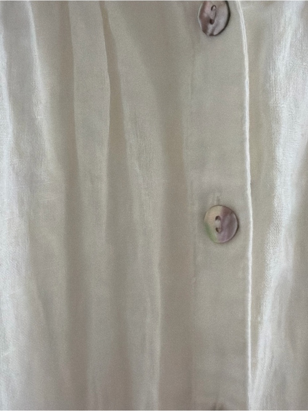 Grae Cove Women's Linen Oversized Boxy  Top Size XXL White Button Up Lagenlook - Picture 2 of 10